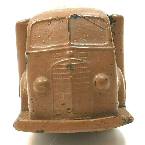 Vintage Auburn Rubber 1937 International Cabover Truck Brown - Picture 3 of 8